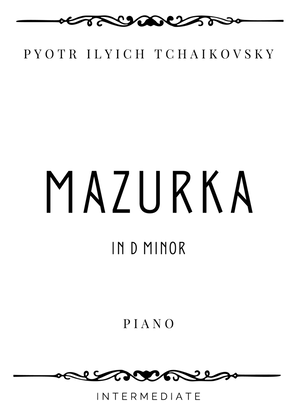 Book cover for Tchaikovsky - Mazurka in D minor - Intermediate