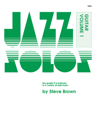 Book cover for Jazz Solos For Guitar, Volume 1
