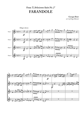 Book cover for Farandole from "L'Arlesienne Suite No. 2" for Flute Quartet