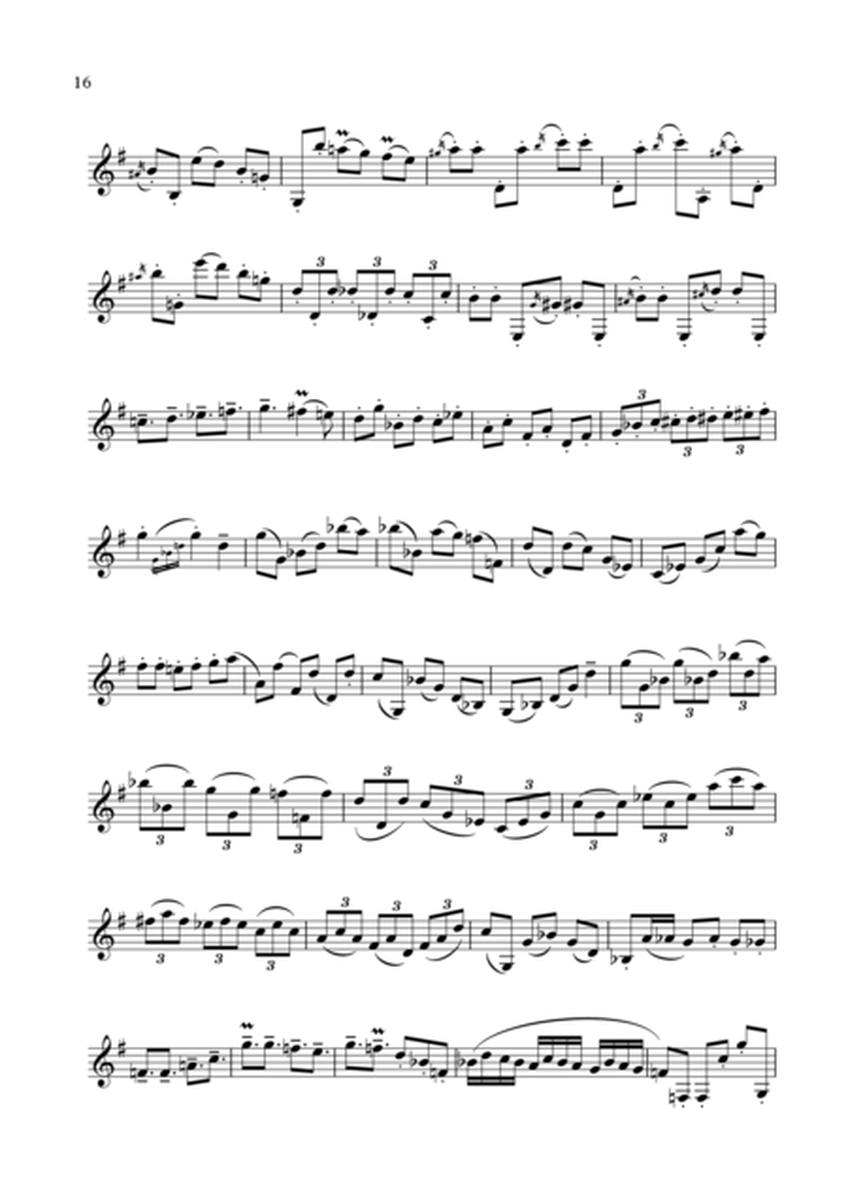 V. 'Estudio de Valse Criollo', for solo clarinet (from ESTUDIOS CRIOLLOS)