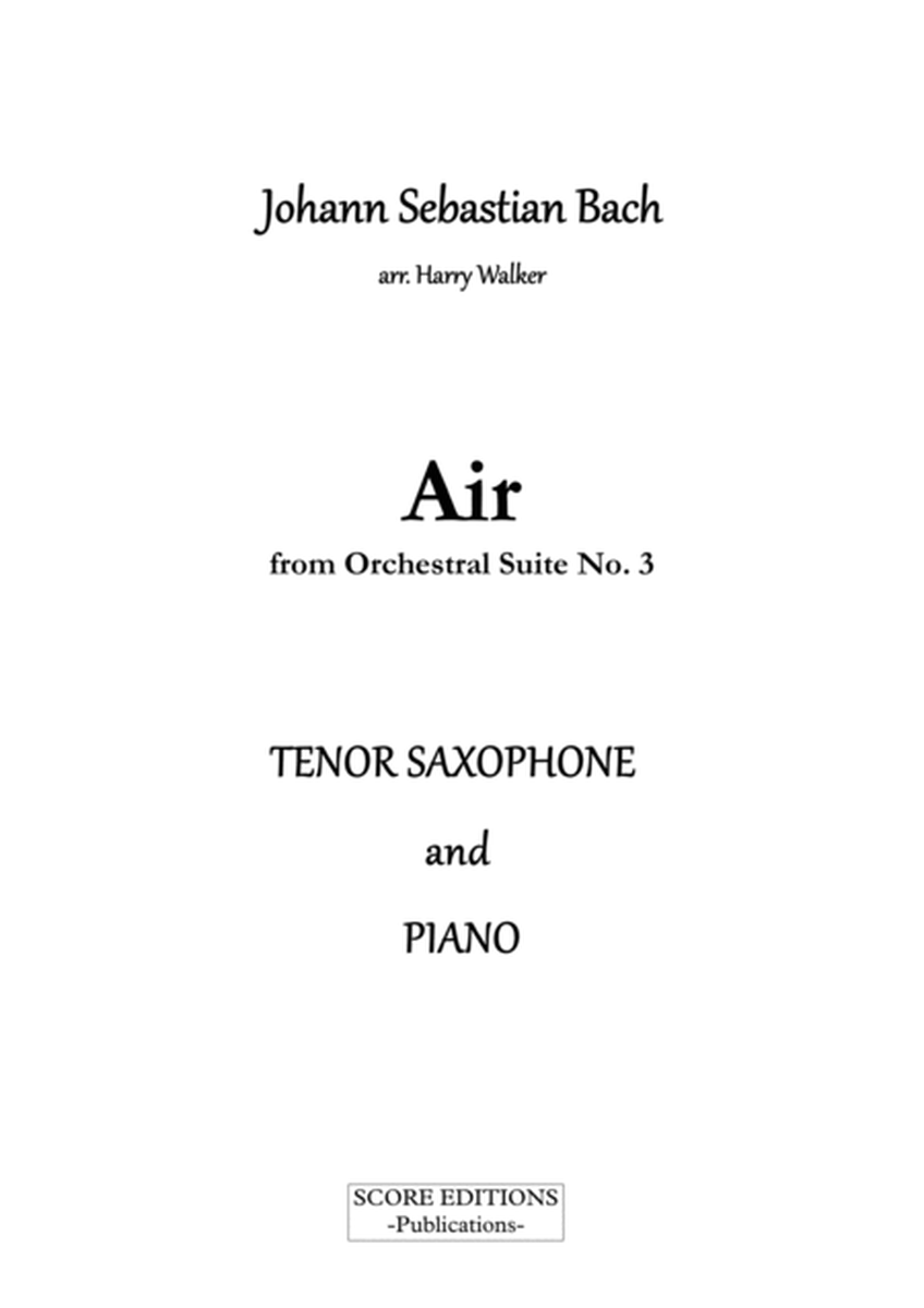 Bach Air from Suite No.3 (for Tenor Saxophone and Piano) image number null