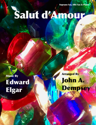 Book cover for Salut d'Amour (Love's Greeting): Trio for Soprano Sax, Alto Sax and Piano