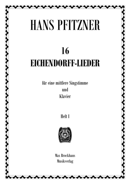 16 Eichendorff-Lieder für mittlere Singstimme