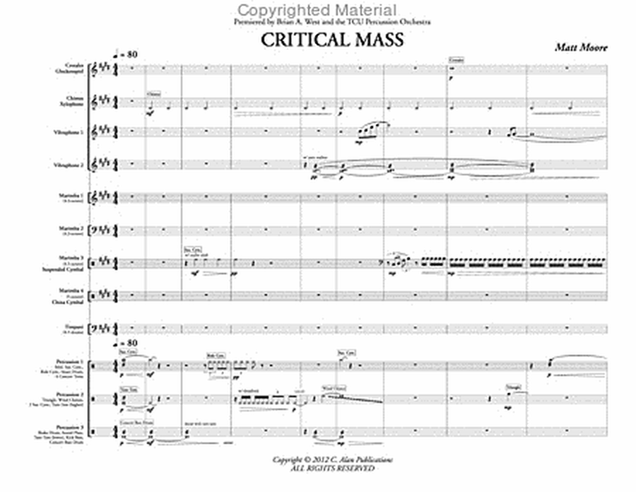 Critical Mass (score & parts) image number null