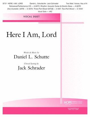 Book cover for Here I Am, Lord