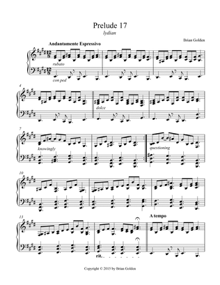 Prelude 17 in E Major Lydian