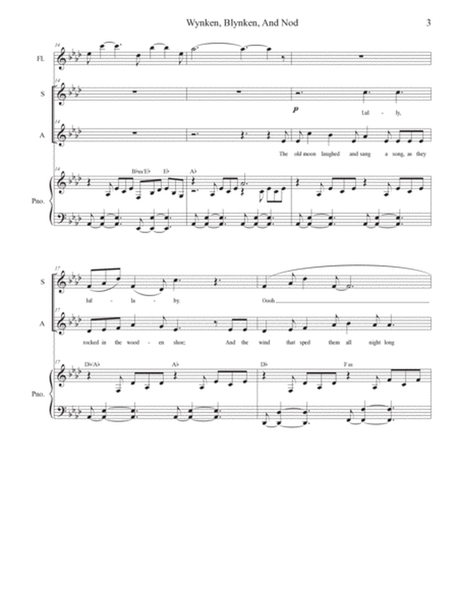 Wynken, Blynken, And Nod (2-part choir - (SA) image number null