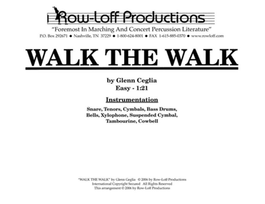 Walk The Walk w/Tutor Tracks