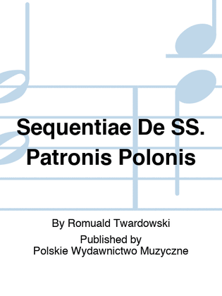 Book cover for Sequentiae De SS. Patronis Polonis
