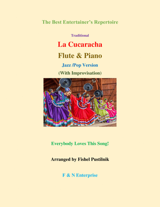 Book cover for "La Cucaracha" (with Improvisation) for Flute and Piano-Video