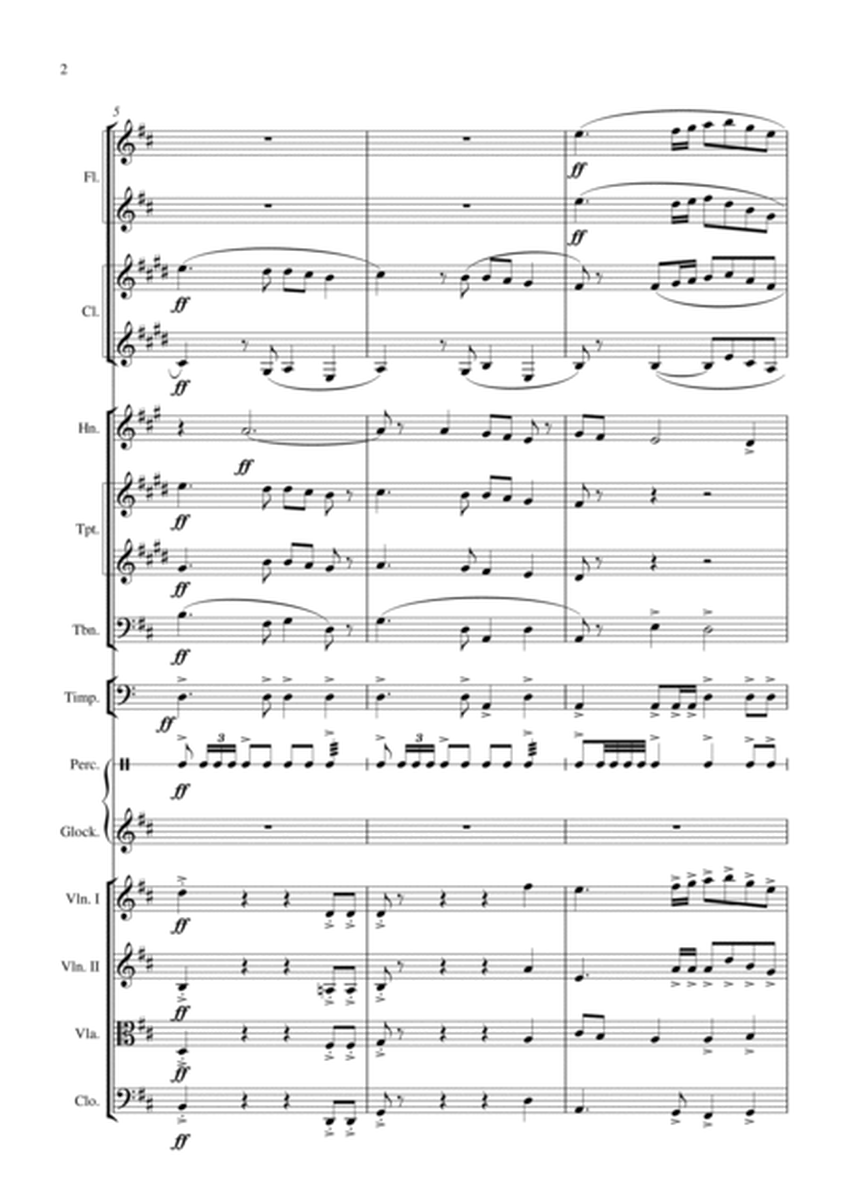 National Anthem of Germany (Suitable for intermediate orchestra, adapted for Sheffield High School O image number null