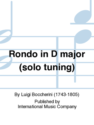 Book cover for Rondo In D Major (Solo Tuning)