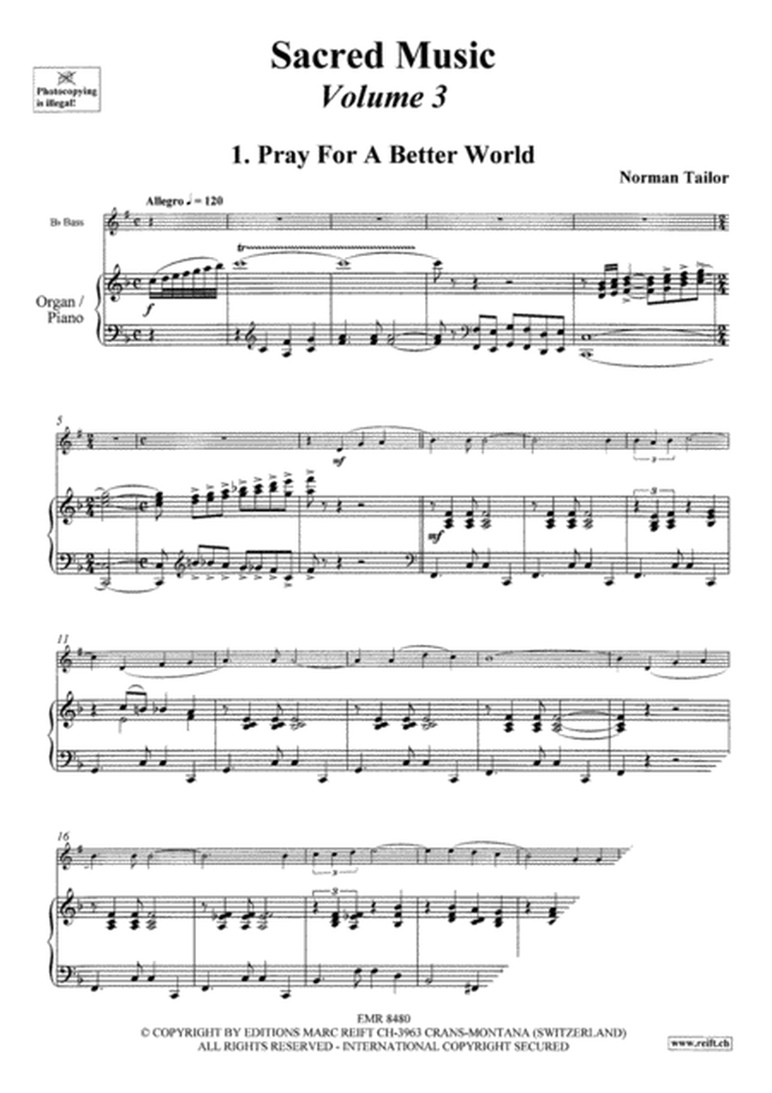 Sacred Music Volume 3 by Various Organ - Sheet Music