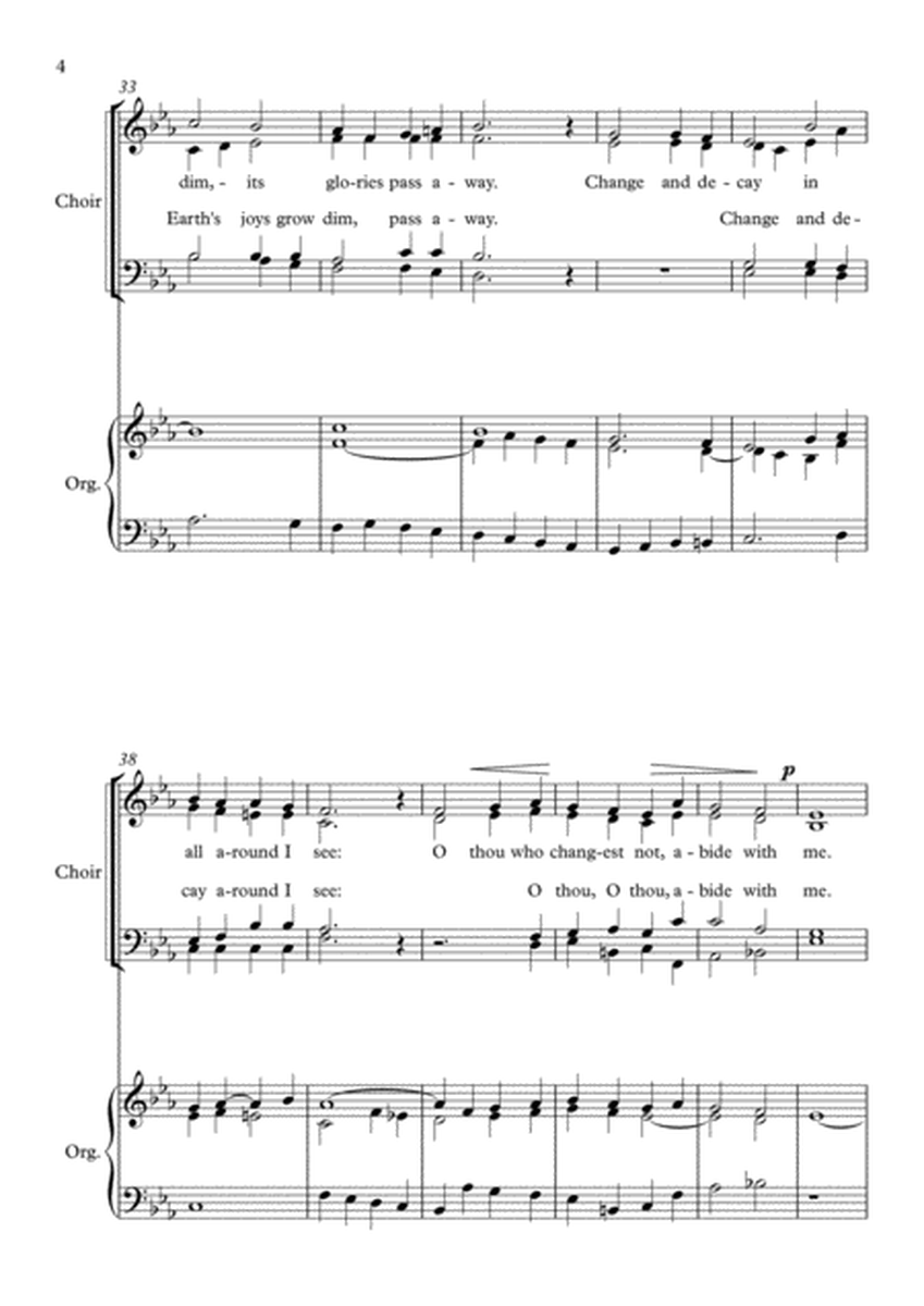 Hymn Concertato, Abide With Me (Eventide), for SATB choir, Organ and Trumpet in Bb image number null