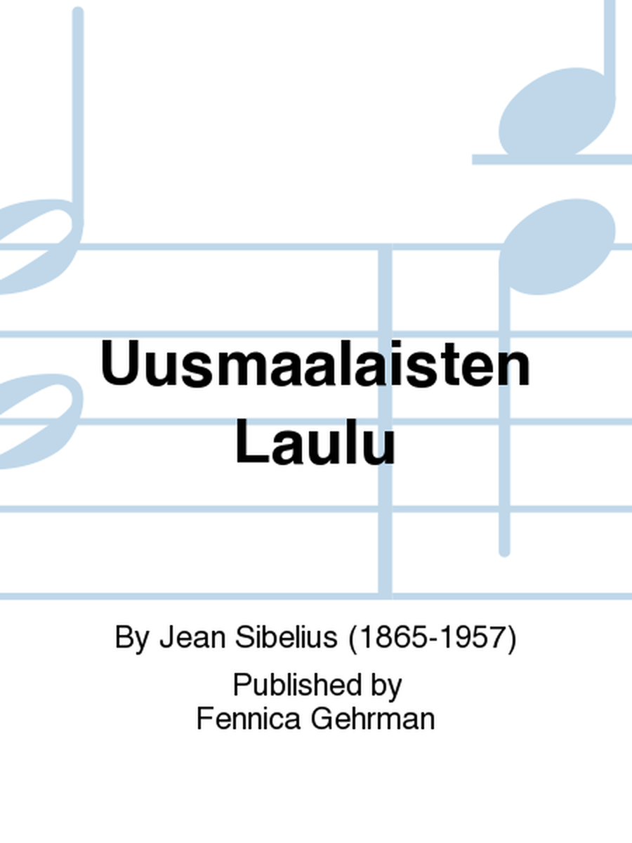 Uusmaalaisten Laulu