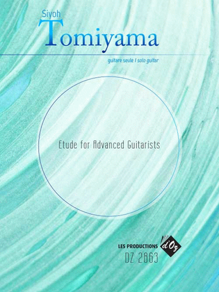 Book cover for Etude for Advanced Guitarists, opus 64