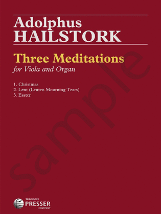 Book cover for Three Meditations