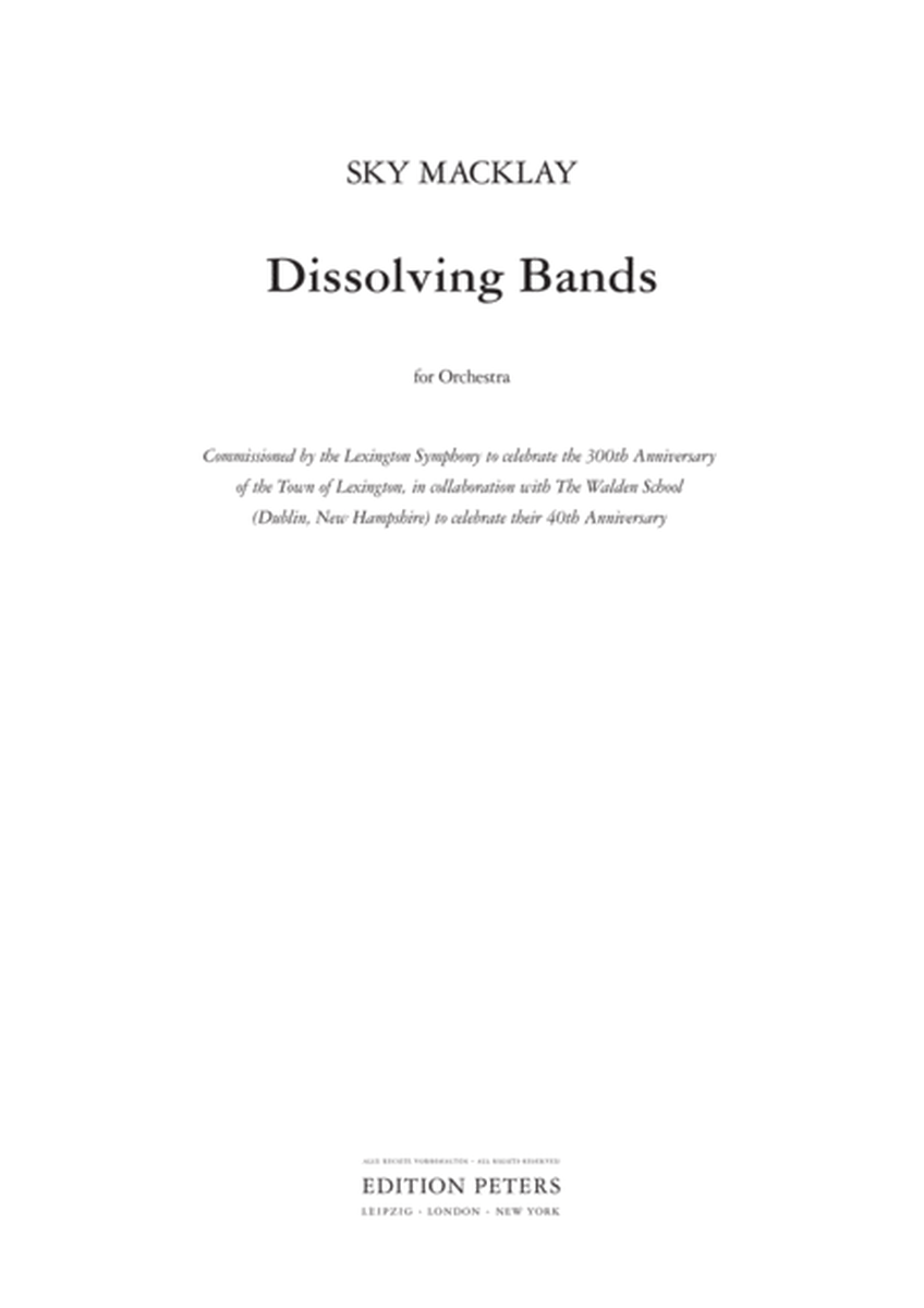 Dissolving Bands