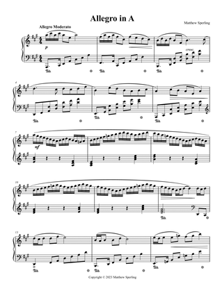 Sonata Allegro in A Major