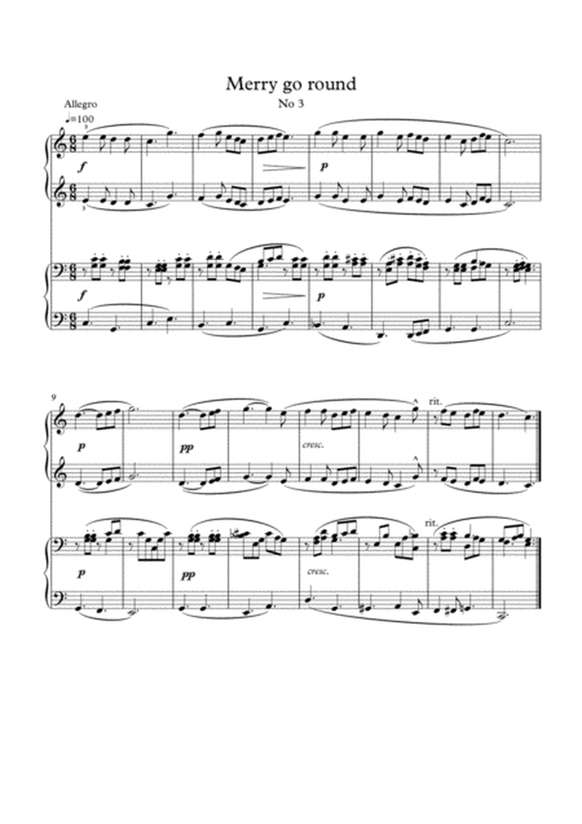 12 Easy duets for piano 4 hands plus mp3 image number null