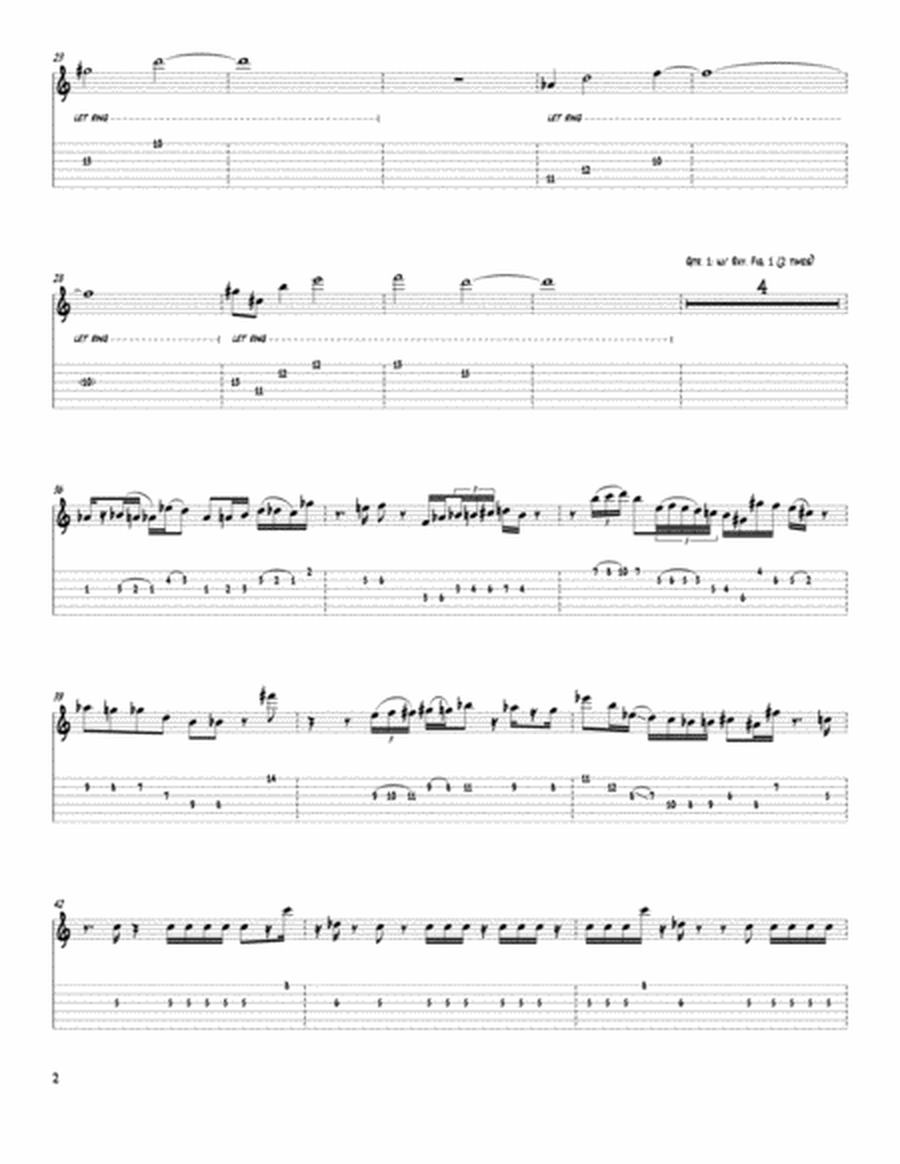 Signals (Orchestrion Sketch) by Pat Metheny Electric Guitar - Digital Sheet Music