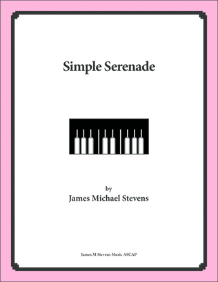 Book cover for Simple Serenade - Romantic Piano