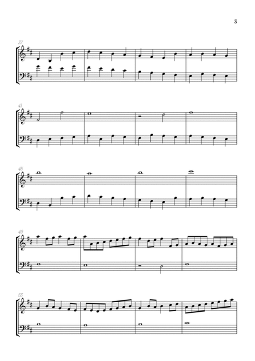 Pachelbel Canon in D • violin & cello duet sheet music image number null