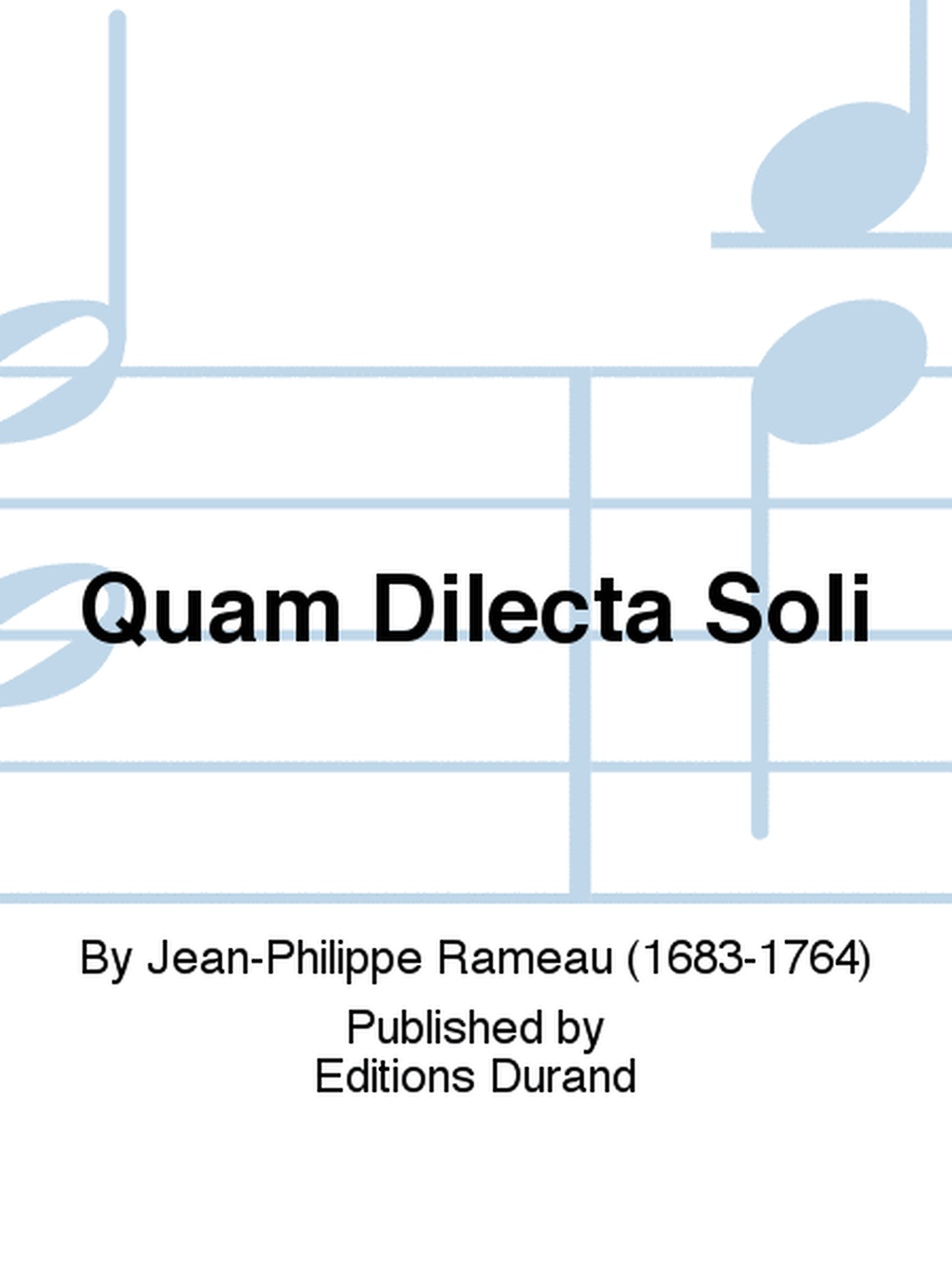 Quam Dilecta Soli