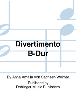 Book cover for Divertimento B-Dur