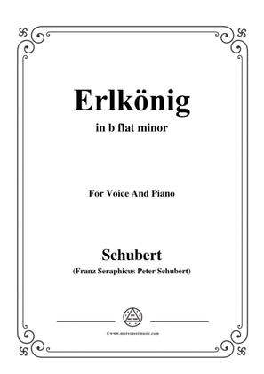 Schubert-Erlkönig in b flat minor,for voice and piano