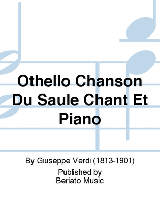 Book cover for Othello Chanson Du Saule Chant Et Piano