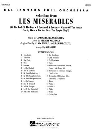 Book cover for Selections from Les Misérables