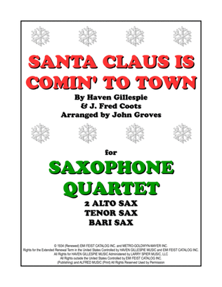 Book cover for Santa Claus Is Comin' To Town