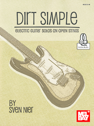 Book cover for Dirt Simple Electric Guitar Solos on Open Strings