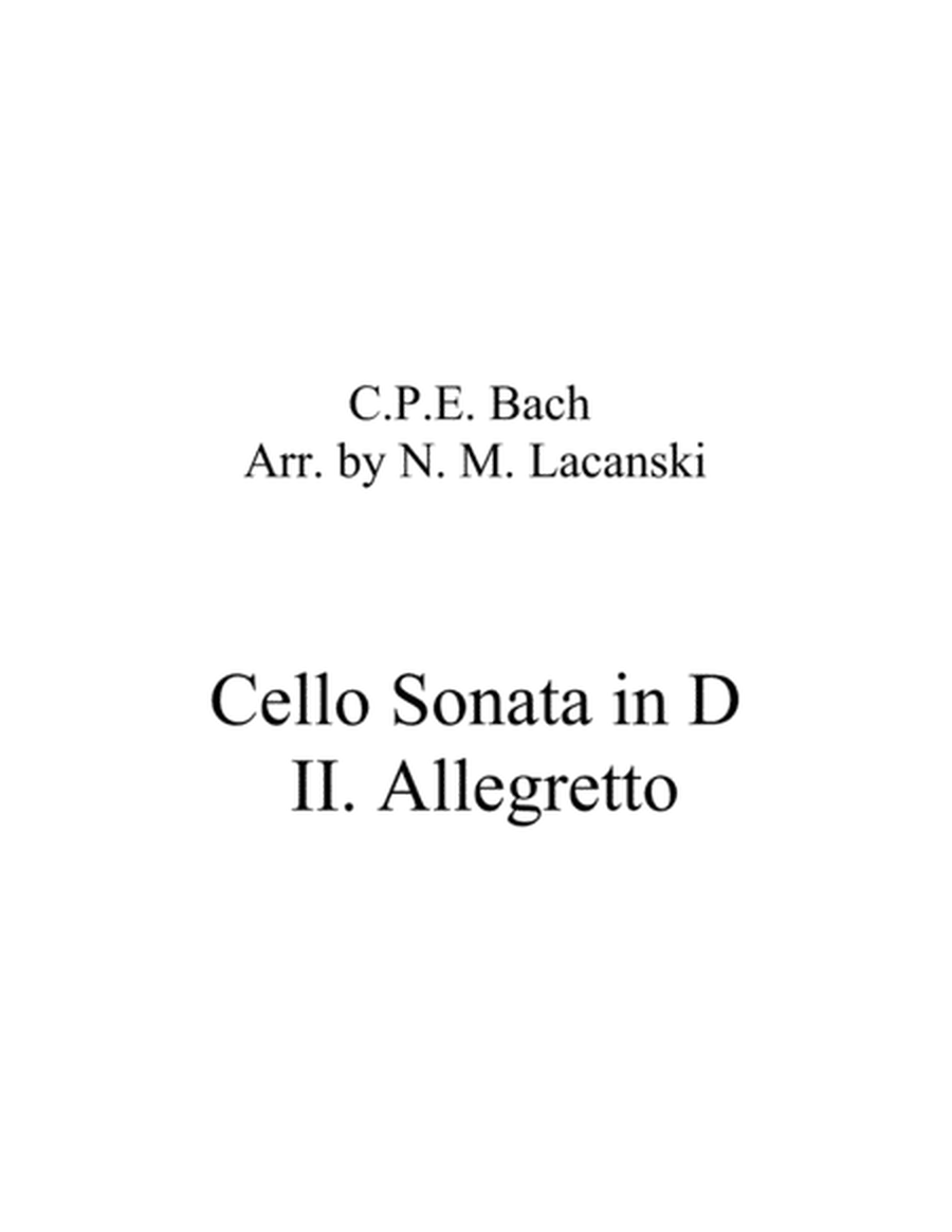 Cello Sonata in D II. Allegretto