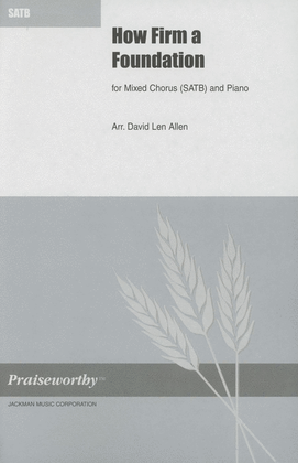 Book cover for How Firm a Foundation - SATB