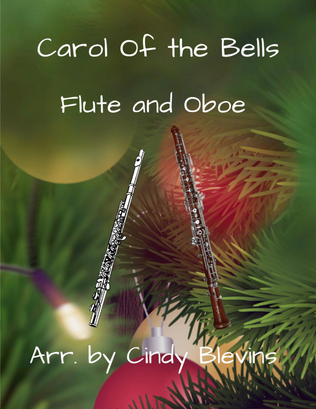 Book cover for Carol Of the Bells, for Flute and Oboe Duet