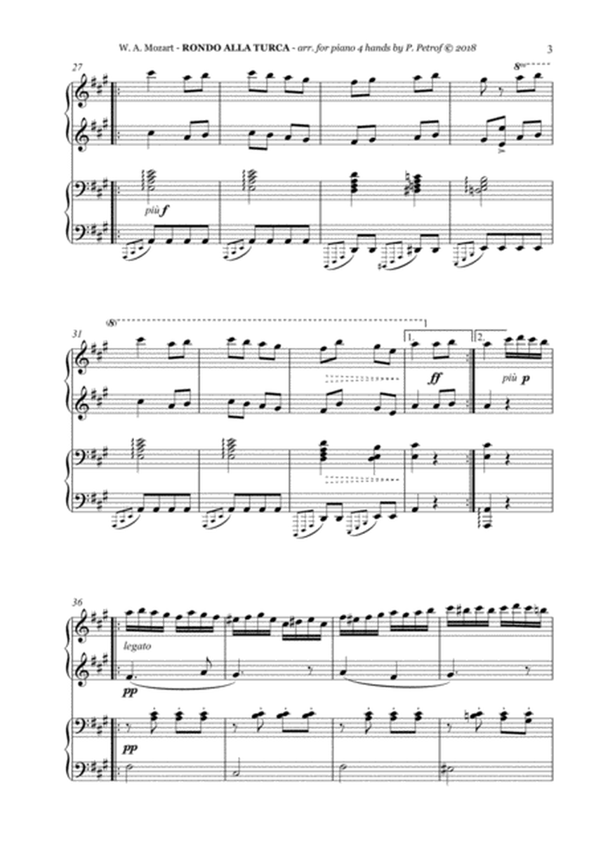 Mozart - Rondo alla turca - 1 piano 4 hands image number null