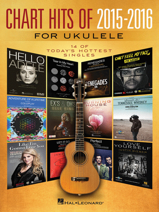 Book cover for Chart Hits of 2015-2016 for Ukulele
