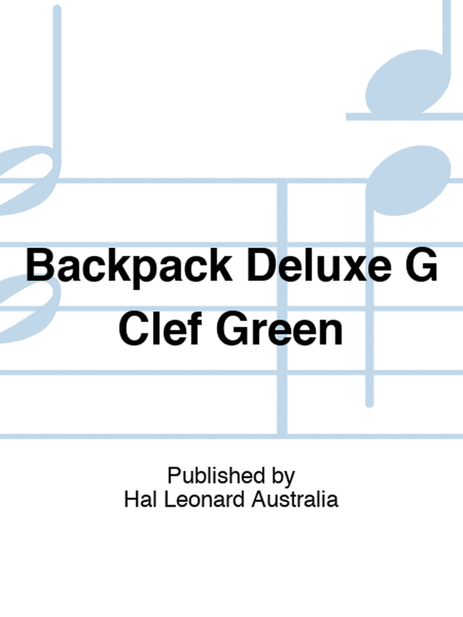 Backpack Deluxe G Clef Green