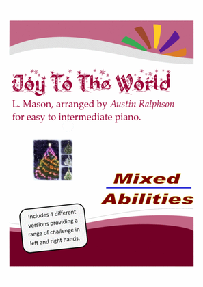 Book cover for Joy To The World - for easy piano to intermediate piano