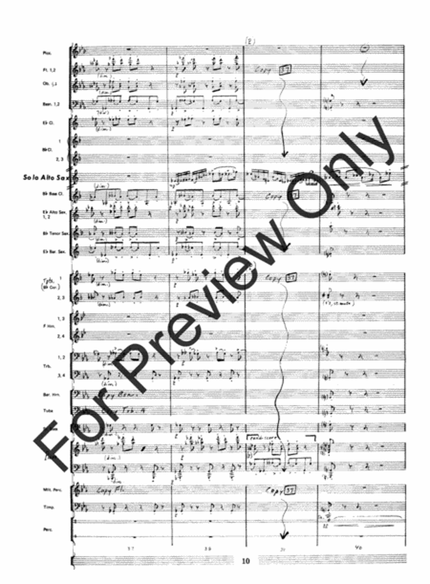 Fantasia For Alto Saxophone Concert Band - Full Score