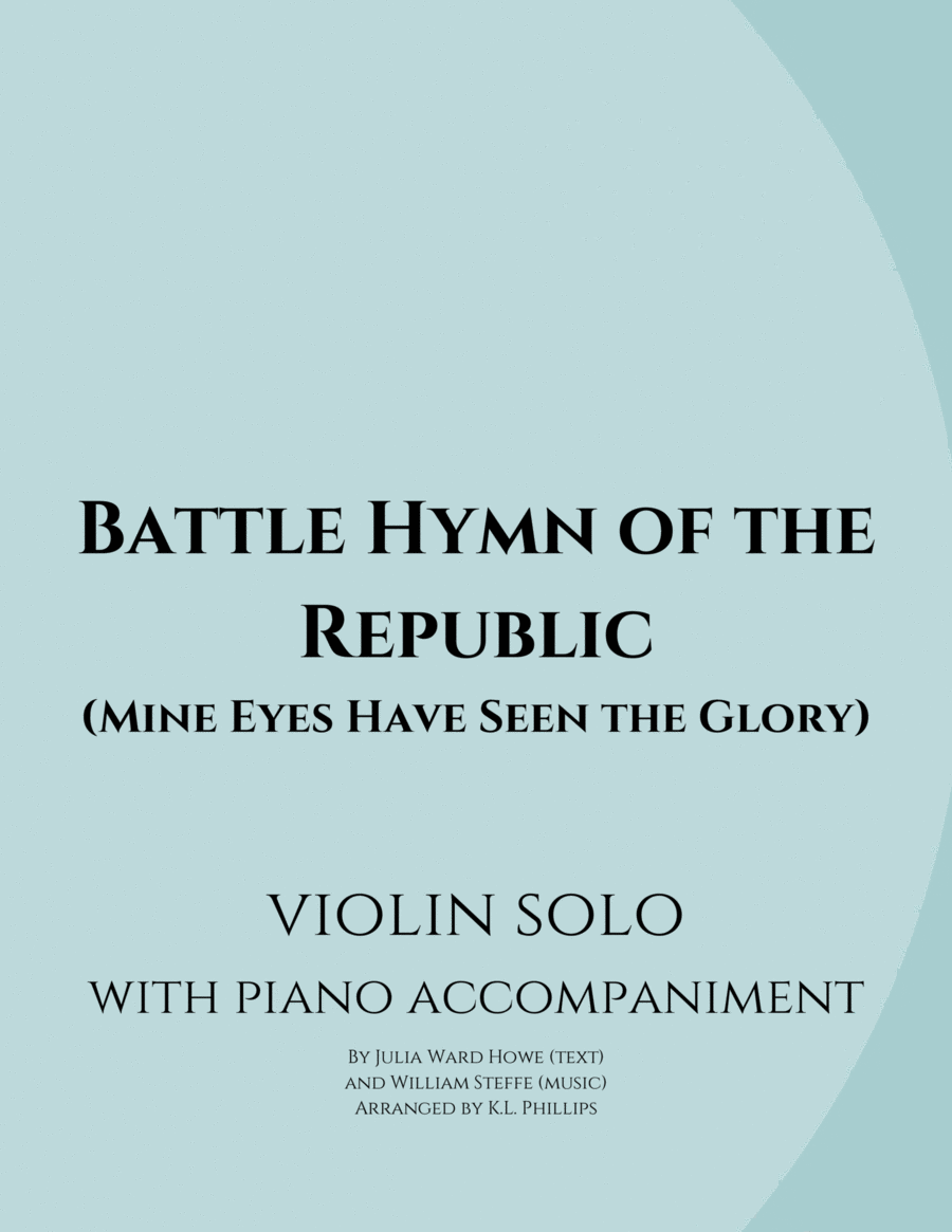 The Battle Hymn of the Republic - Violin Solo with Piano Accompaniment image number null