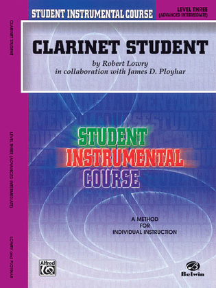 Book cover for Student Instrumental Course Clarinet Student