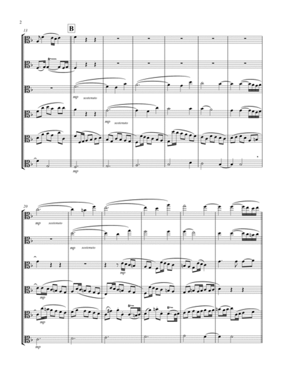 Recordare (from "Requiem") (F) (Viola Sextet)