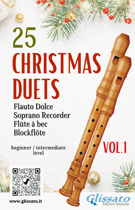 25 Christmas Duets for soprano recorder - VOL.1