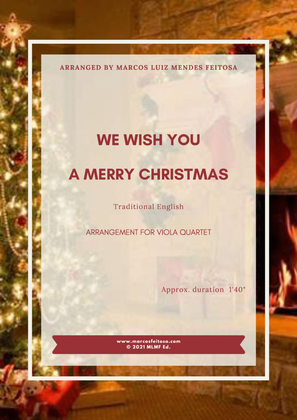 Book cover for We Wish You A Merry Christmas - Viola Quartet