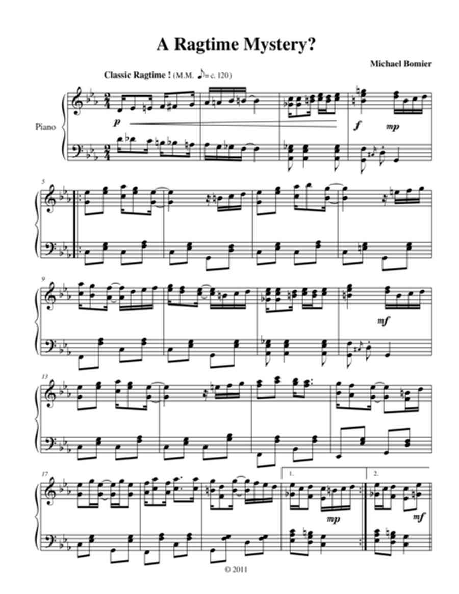 A Ragtime Mystery from New Ragtime Piano Music image number null