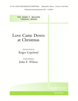 Book cover for Love Came Down at Christmas