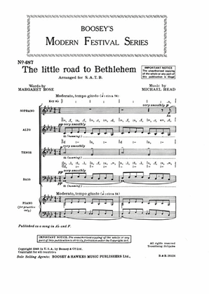 Book cover for The Little Road to Bethlehem